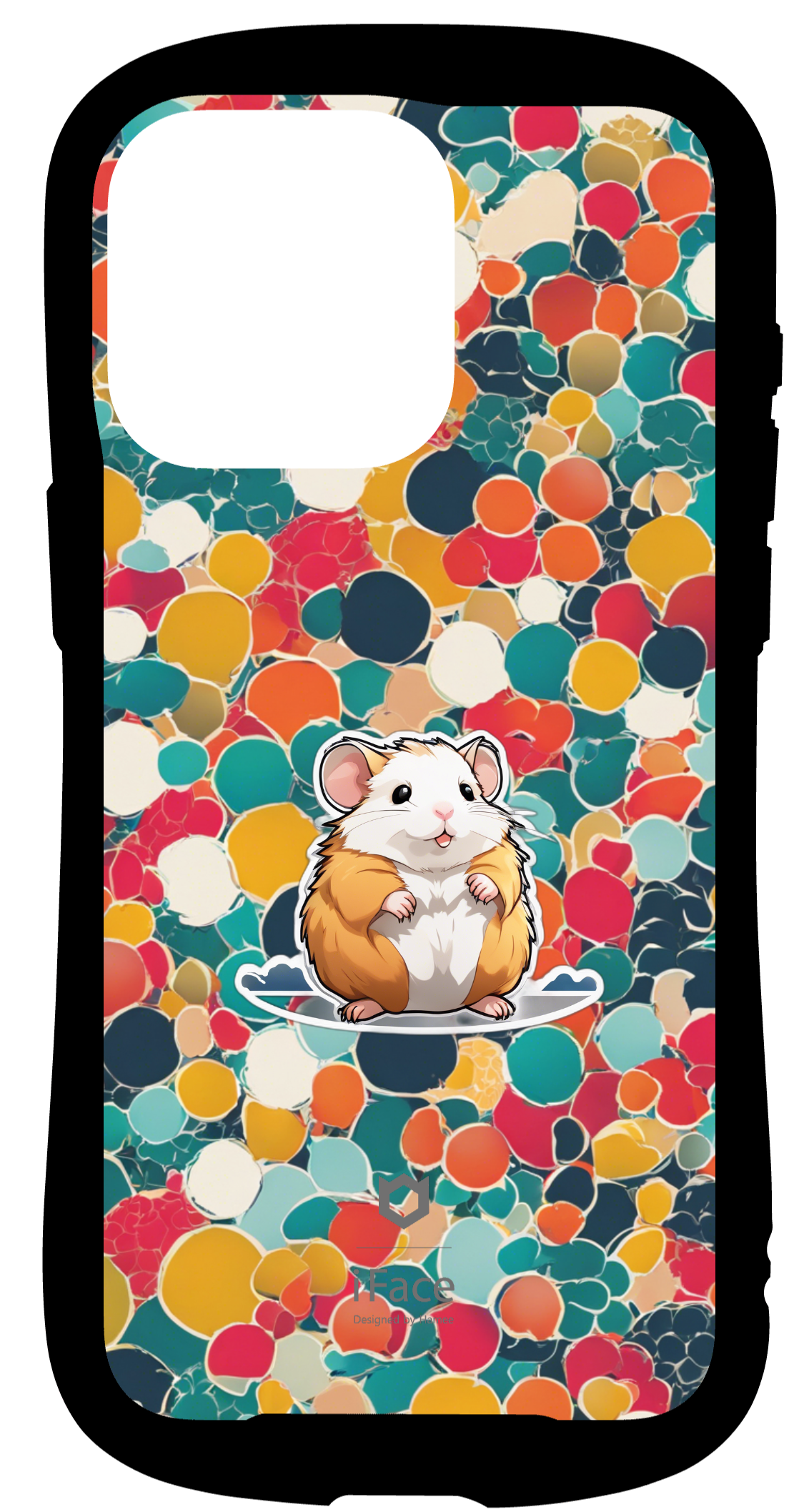 iFace reflectionインナーシート iPhone15ProMax Seamless patterns, 原宿 ハムスター
