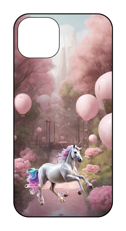 13/14カスタマイズケース ハート柄　ピンク　かわいい ユニコーン　かわいい 薄いピンク　かわいい